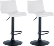 2er Set Barhocker Branford Kunststoff weiß