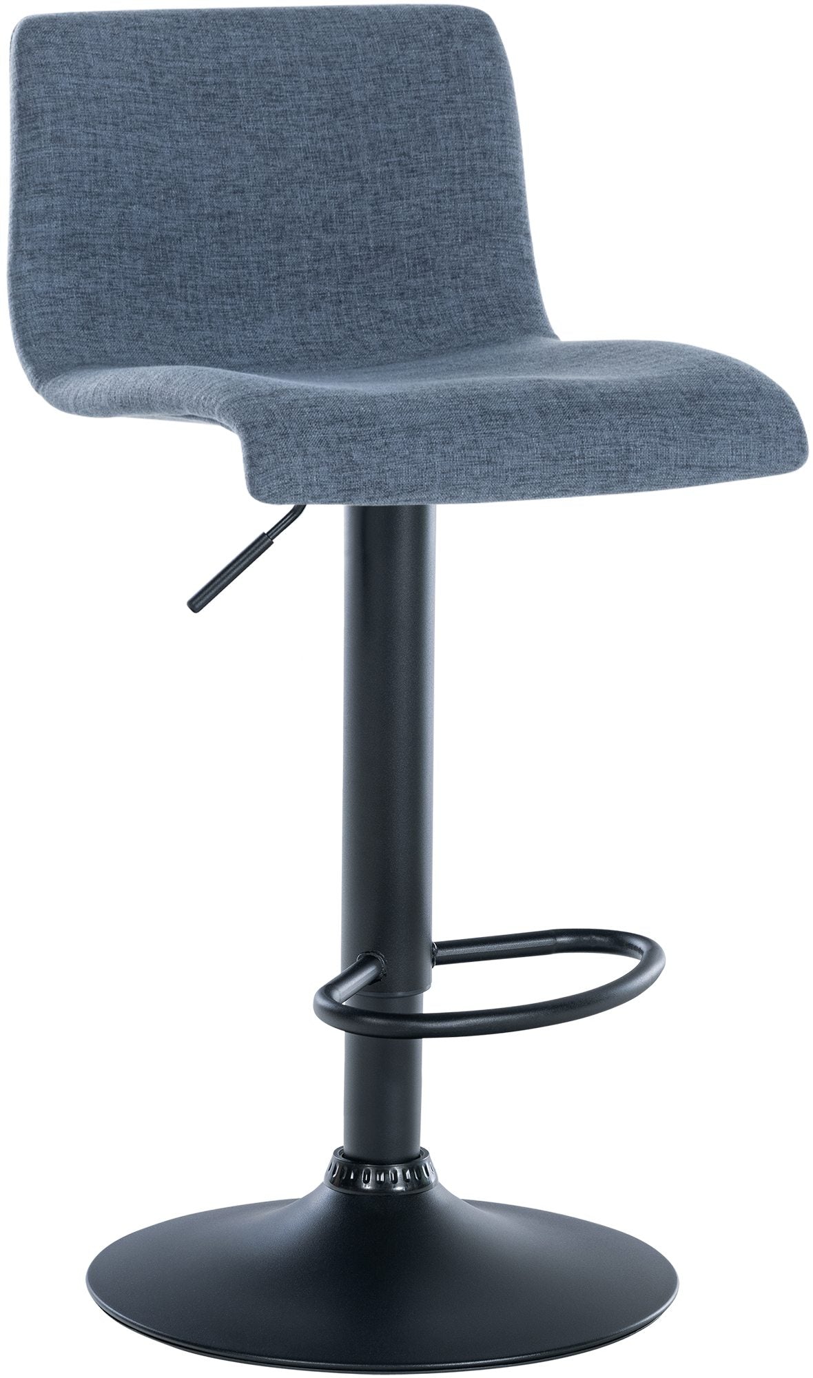 2er Set Barhocker Branford Stoff blau