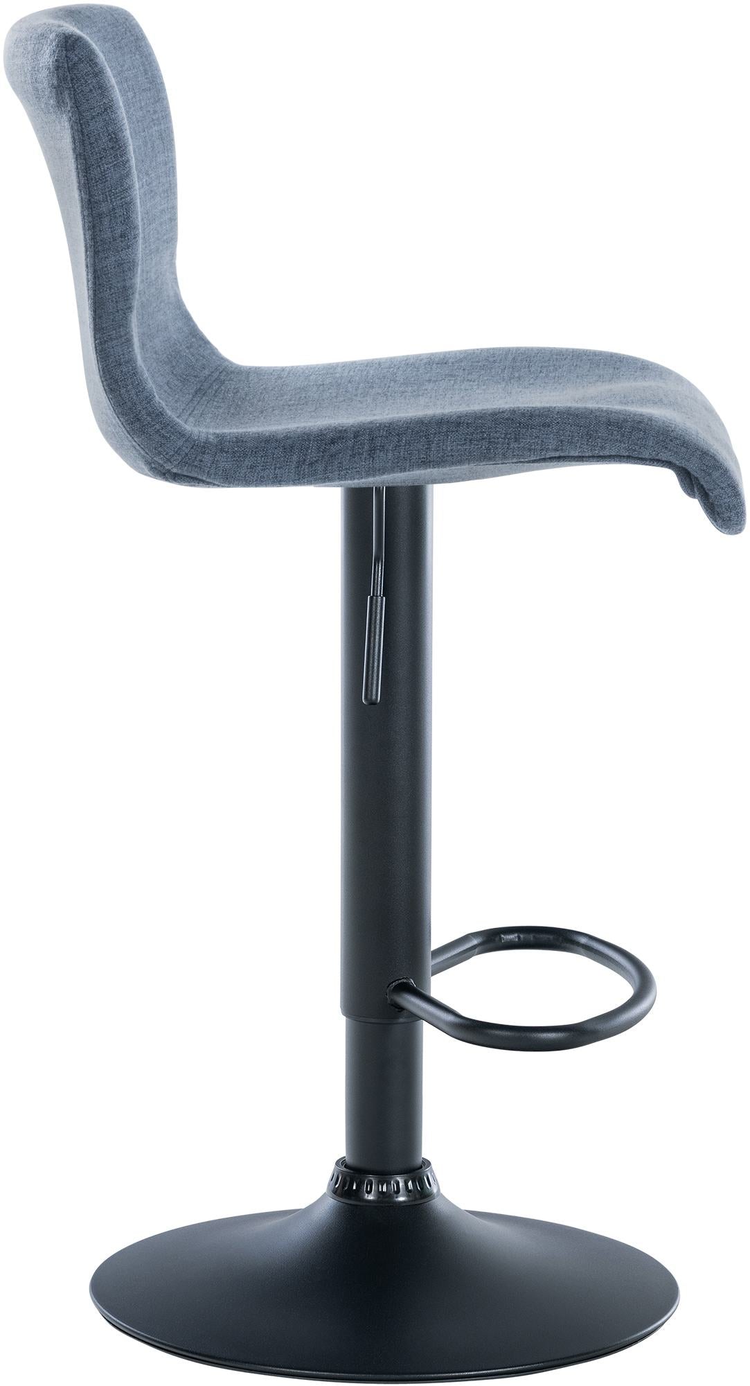 2er Set Barhocker Branford Stoff blau