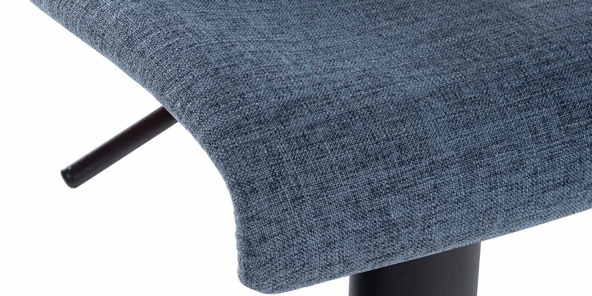 2er Set Barhocker Branford Stoff blau