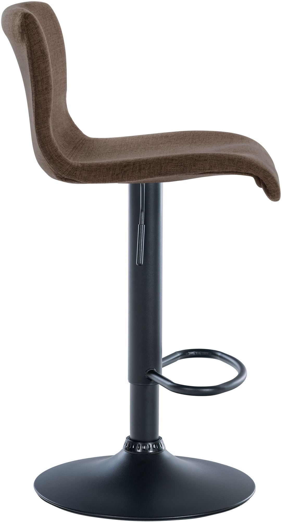 2er Set Barhocker Branford Stoff braun