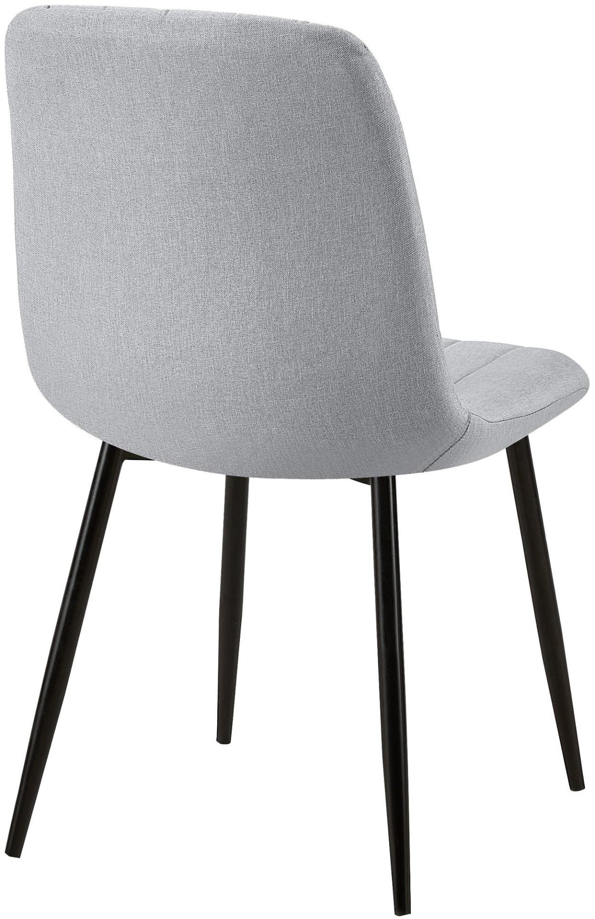 Set van 4 Dijon Eetkamerstoelen grijs,Stof grau