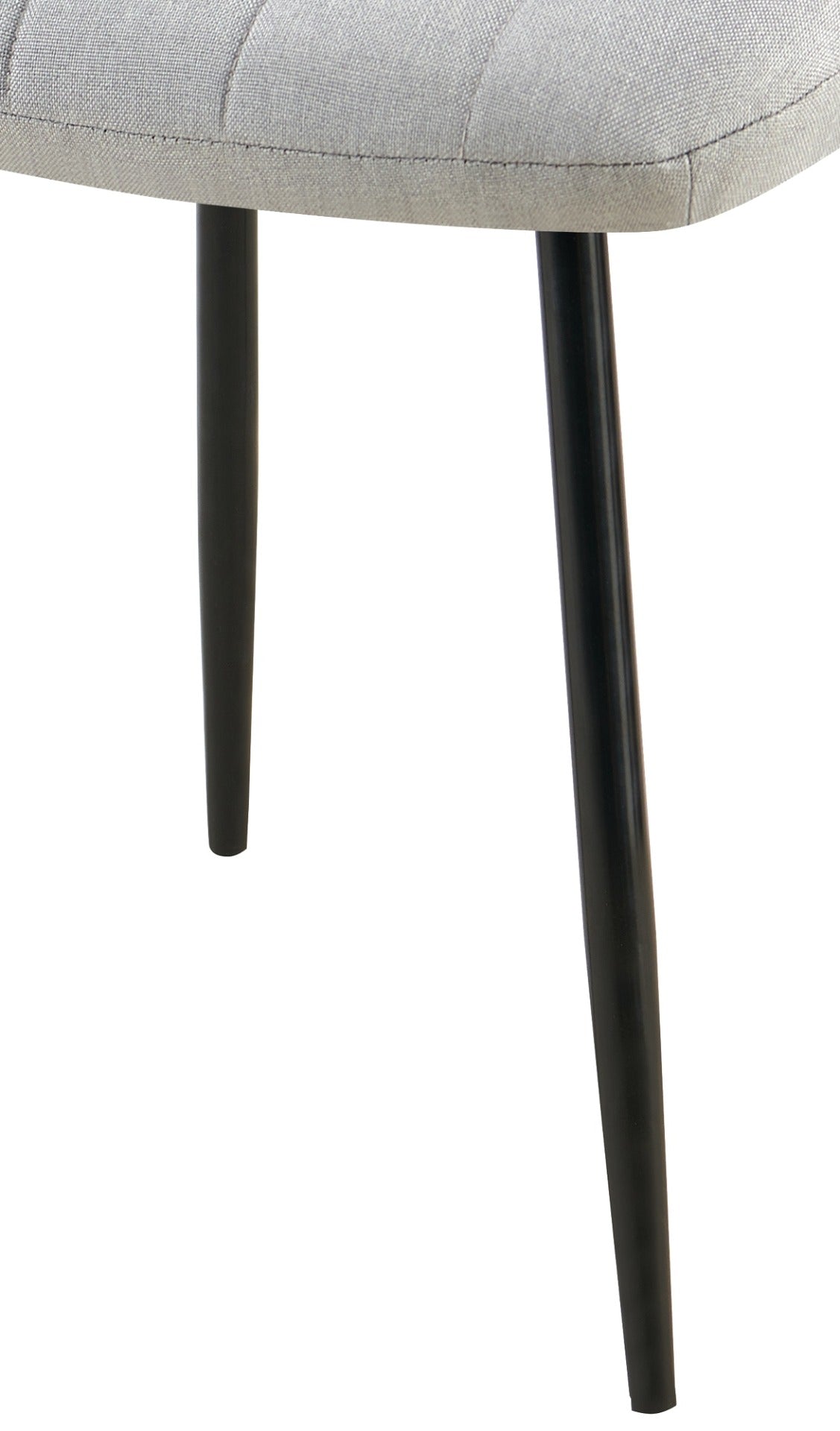 Set van 4 Dijon Eetkamerstoelen grijs,Stof grau