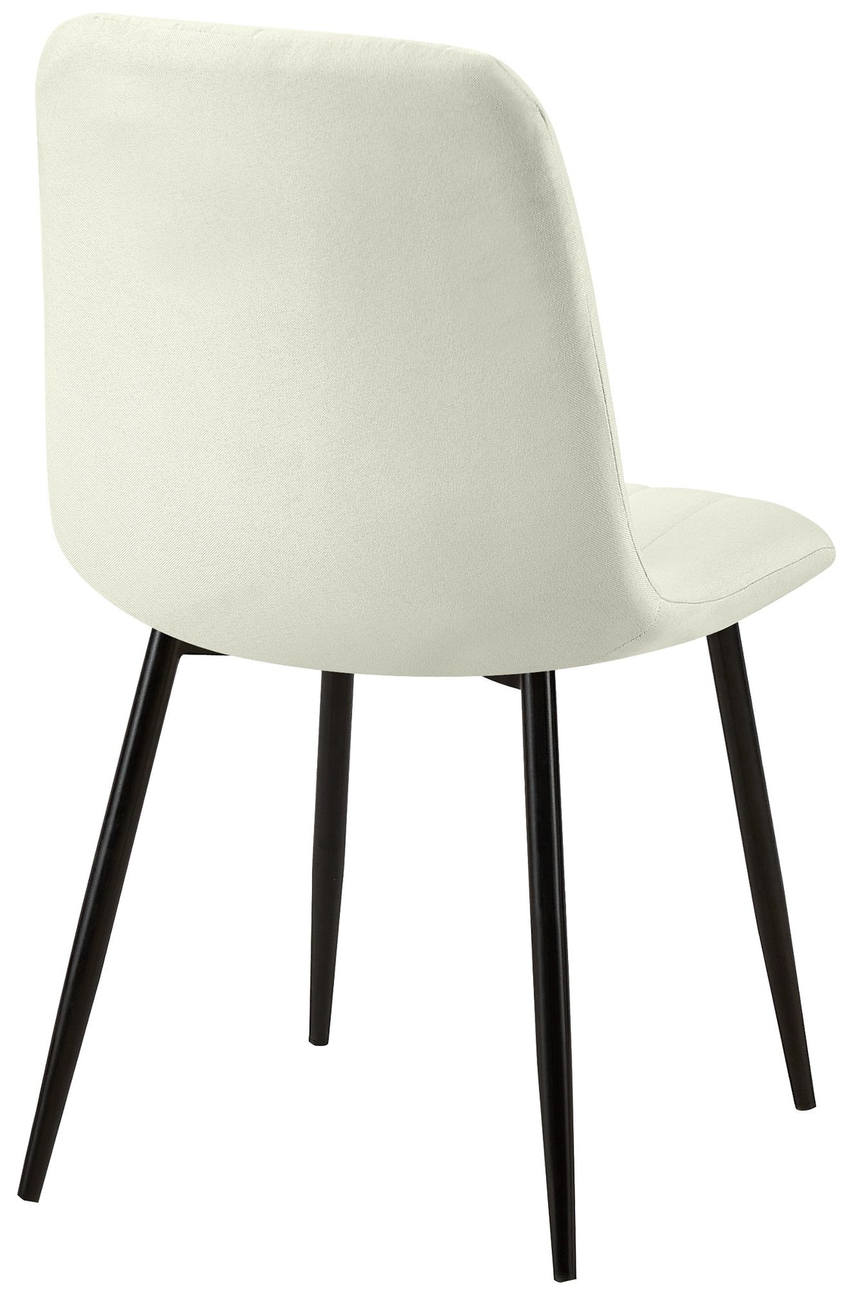 Set van 4 Dijon Eetkamerstoelen creme,Stof creme