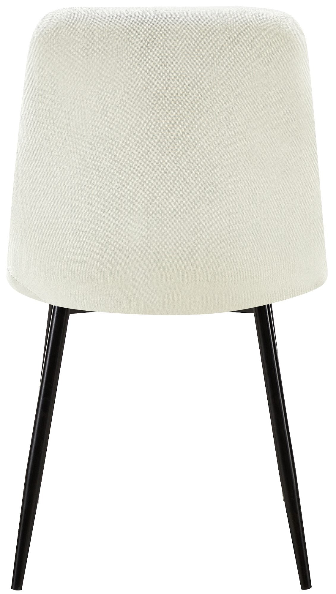 Set van 4 Dijon Eetkamerstoelen creme,Stof creme