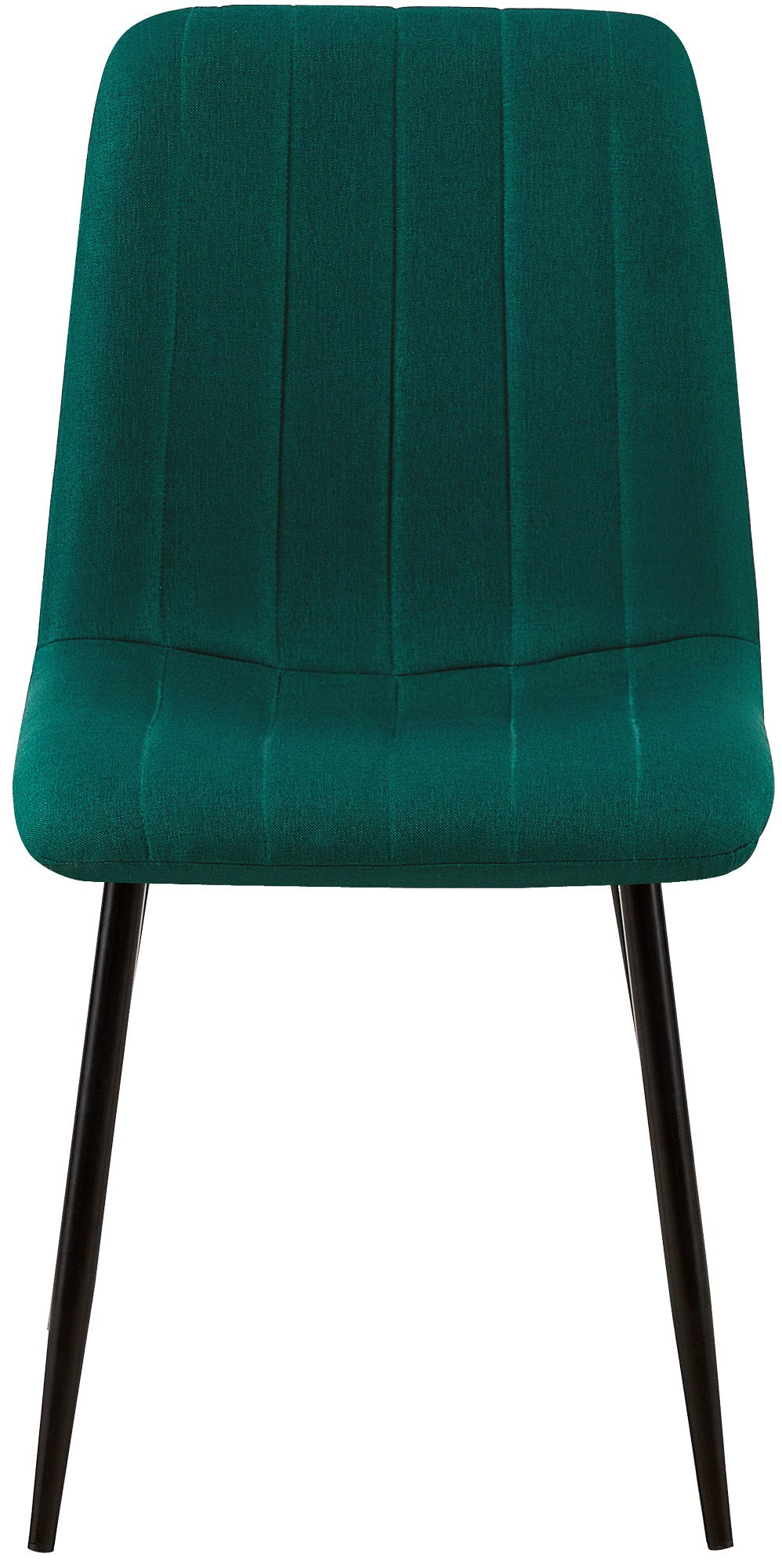 Set van 4 Dijon Eetkamerstoelen donkergroen,Stof dunkelgrün