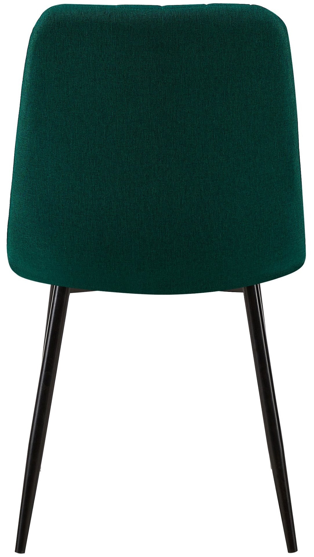 Set van 4 Dijon Eetkamerstoelen donkergroen,Stof dunkelgrün