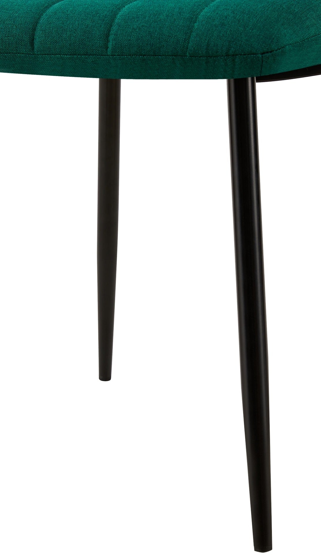 Set van 4 Dijon Eetkamerstoelen donkergroen,Stof dunkelgrün