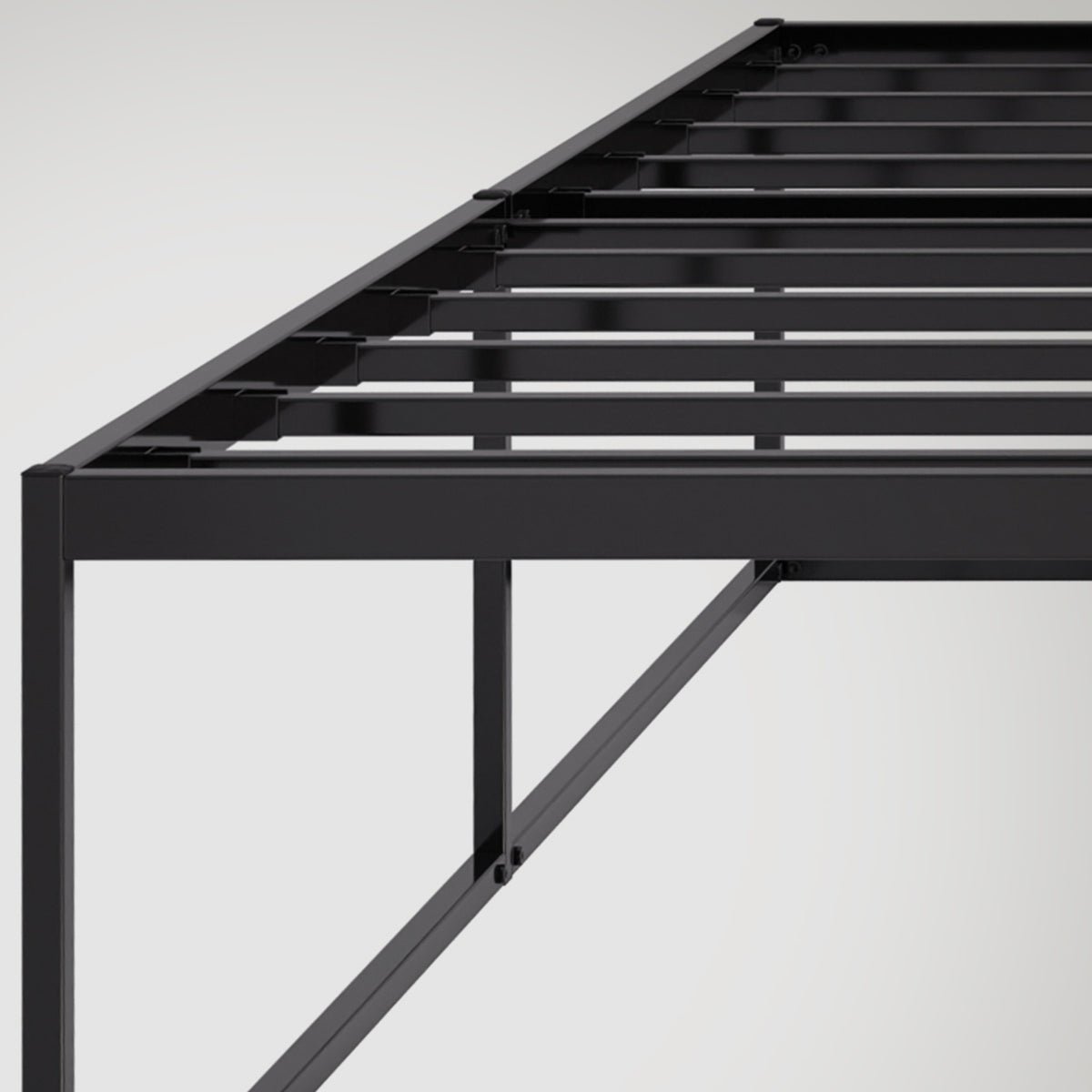 Metalen bed Scala zwart,200x180x46 cm schwarz