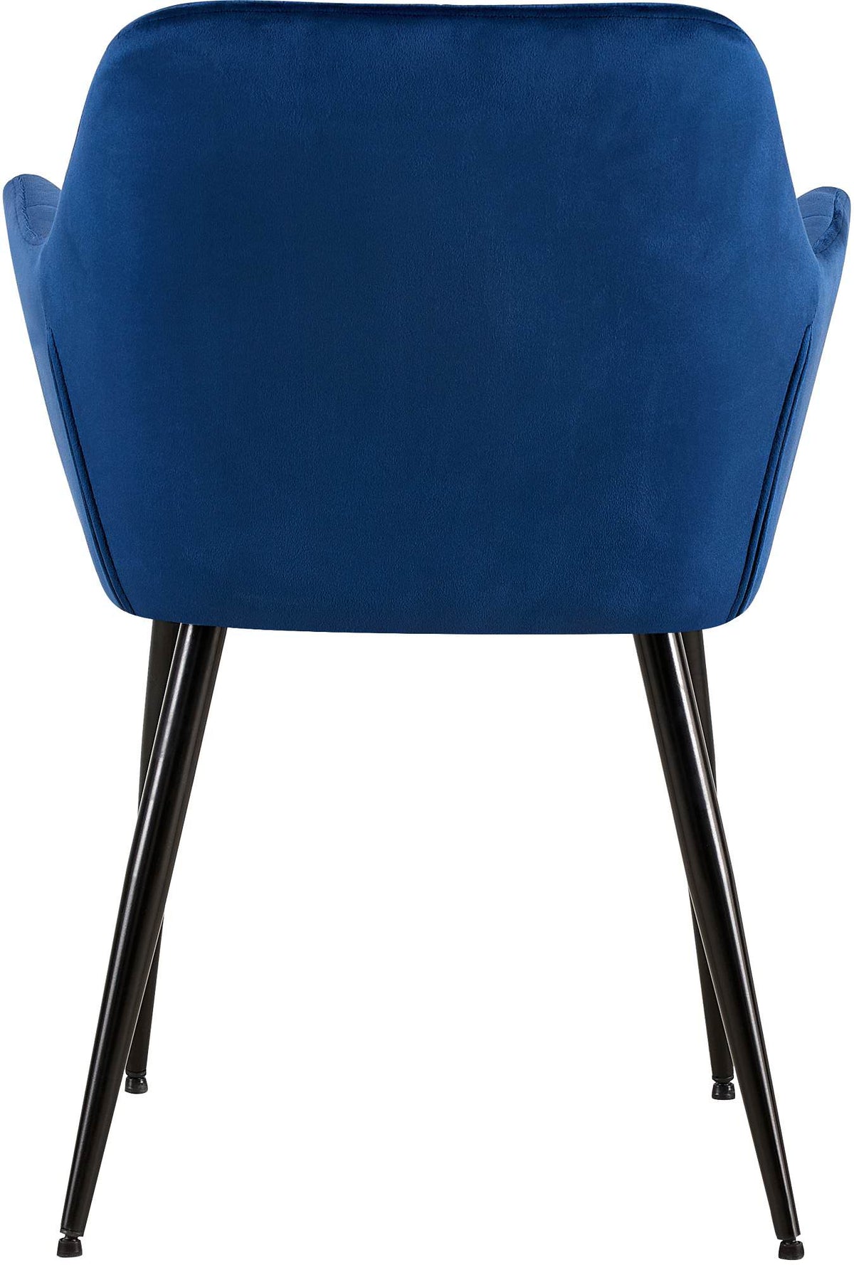 Set van 2 eetkamerstoelen Emia Velvet blauw blau