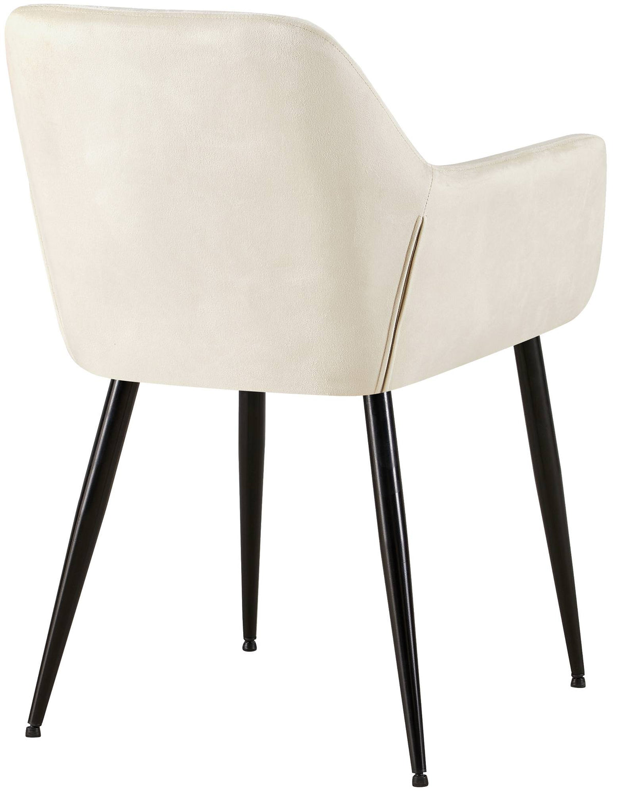 Set van 2 eetkamerstoelen Emia Velvet creme creme