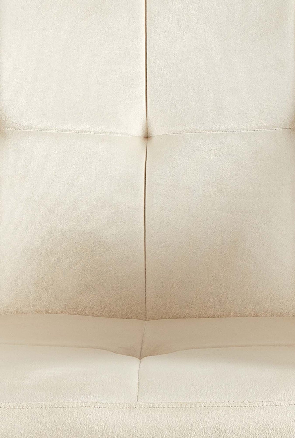 Set van 2 eetkamerstoelen Emia Velvet creme creme