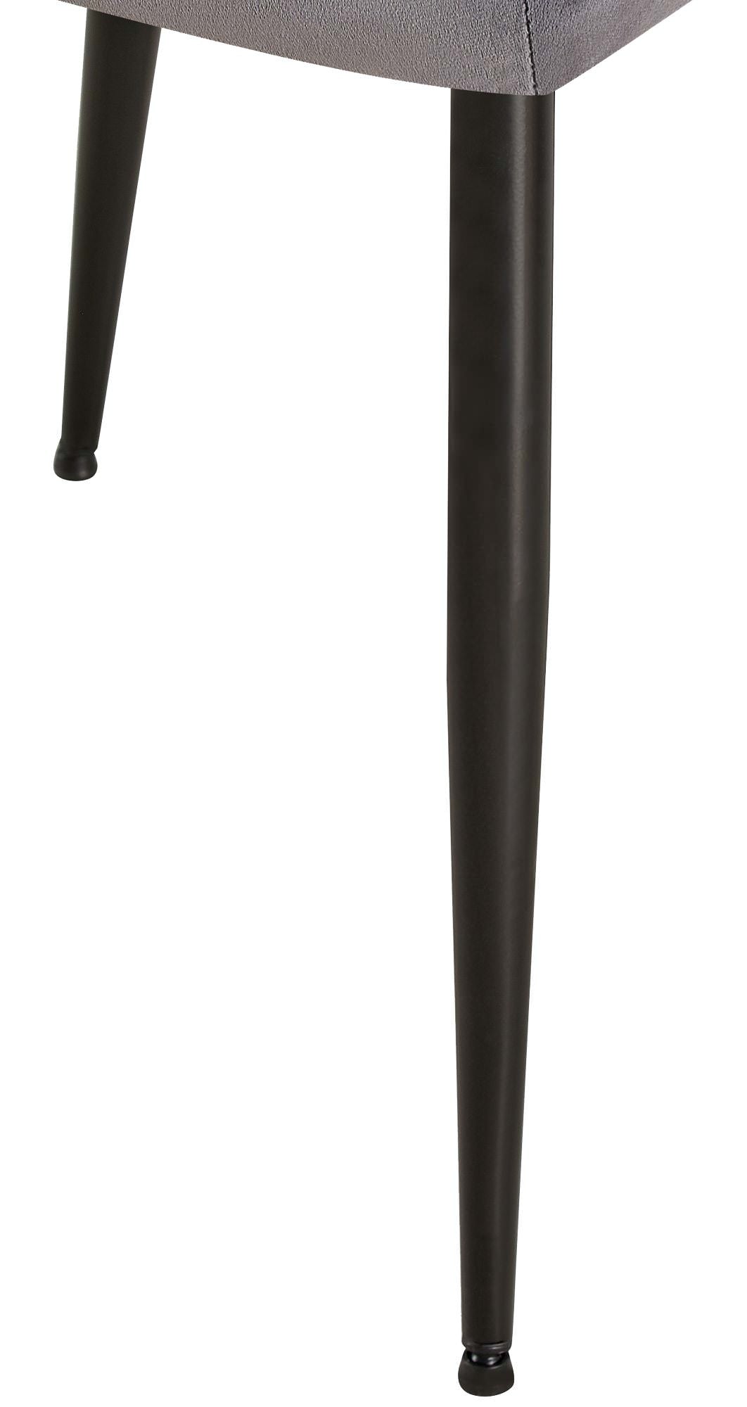 Set van 2 eetkamerstoelen Emia Velvet grijs grau