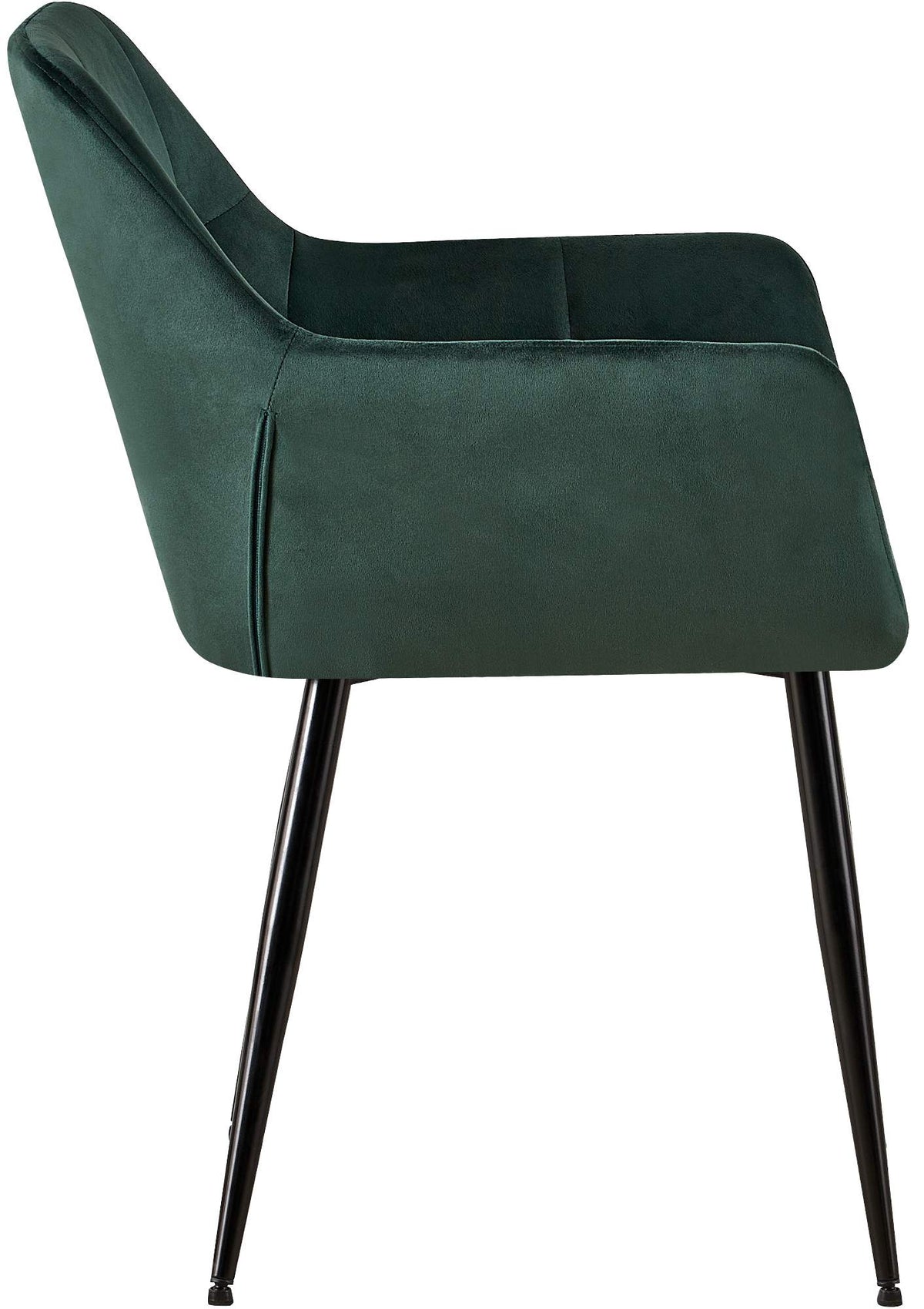 Set van 2 eetkamerstoelen Emia Velvet groen grün