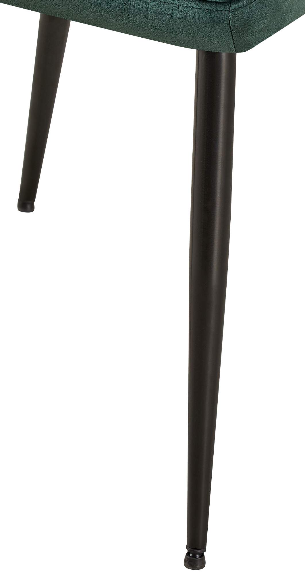 Set van 2 eetkamerstoelen Emia Velvet groen grün