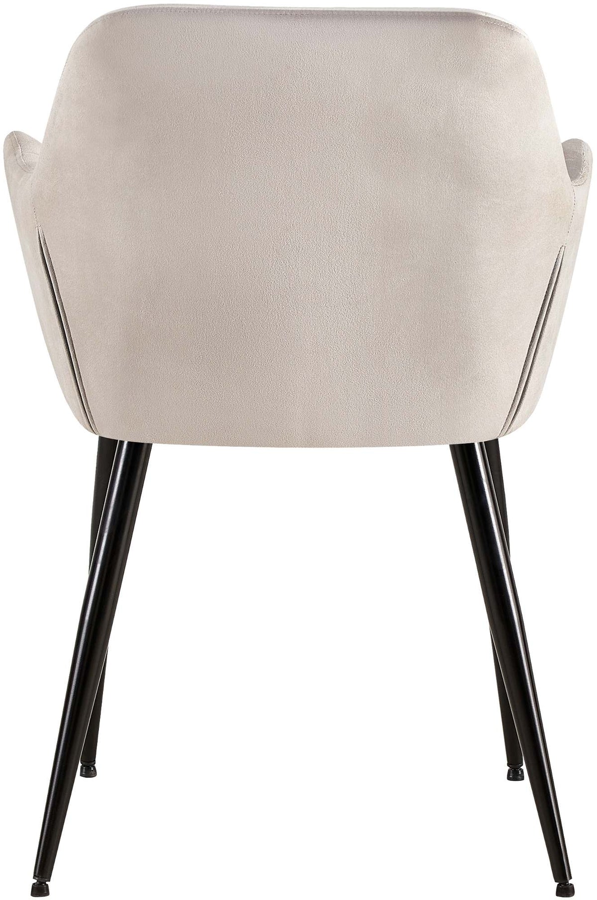 Set van 2 eetkamerstoelen Emia Velvet licht grijs hellgrau