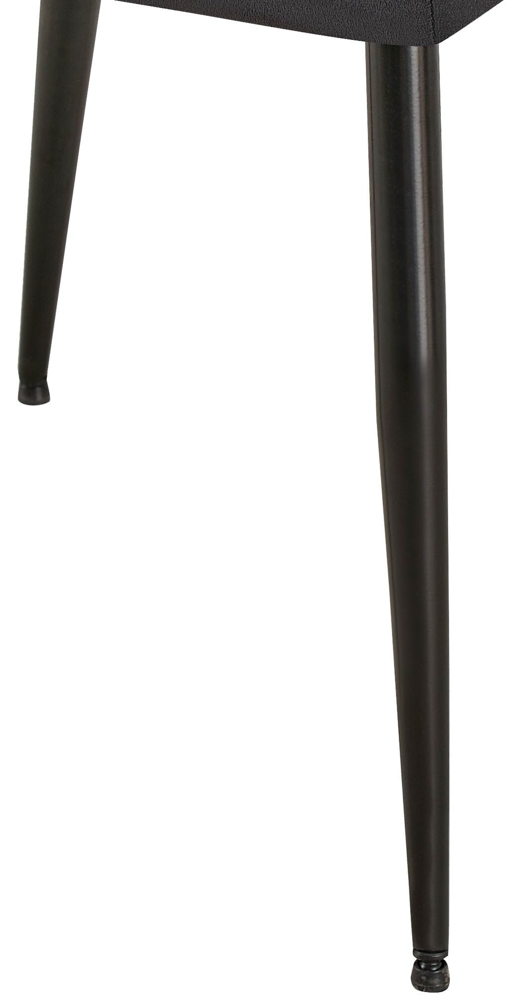 Set van 2 eetkamerstoelen Emia Velvet zwart schwarz