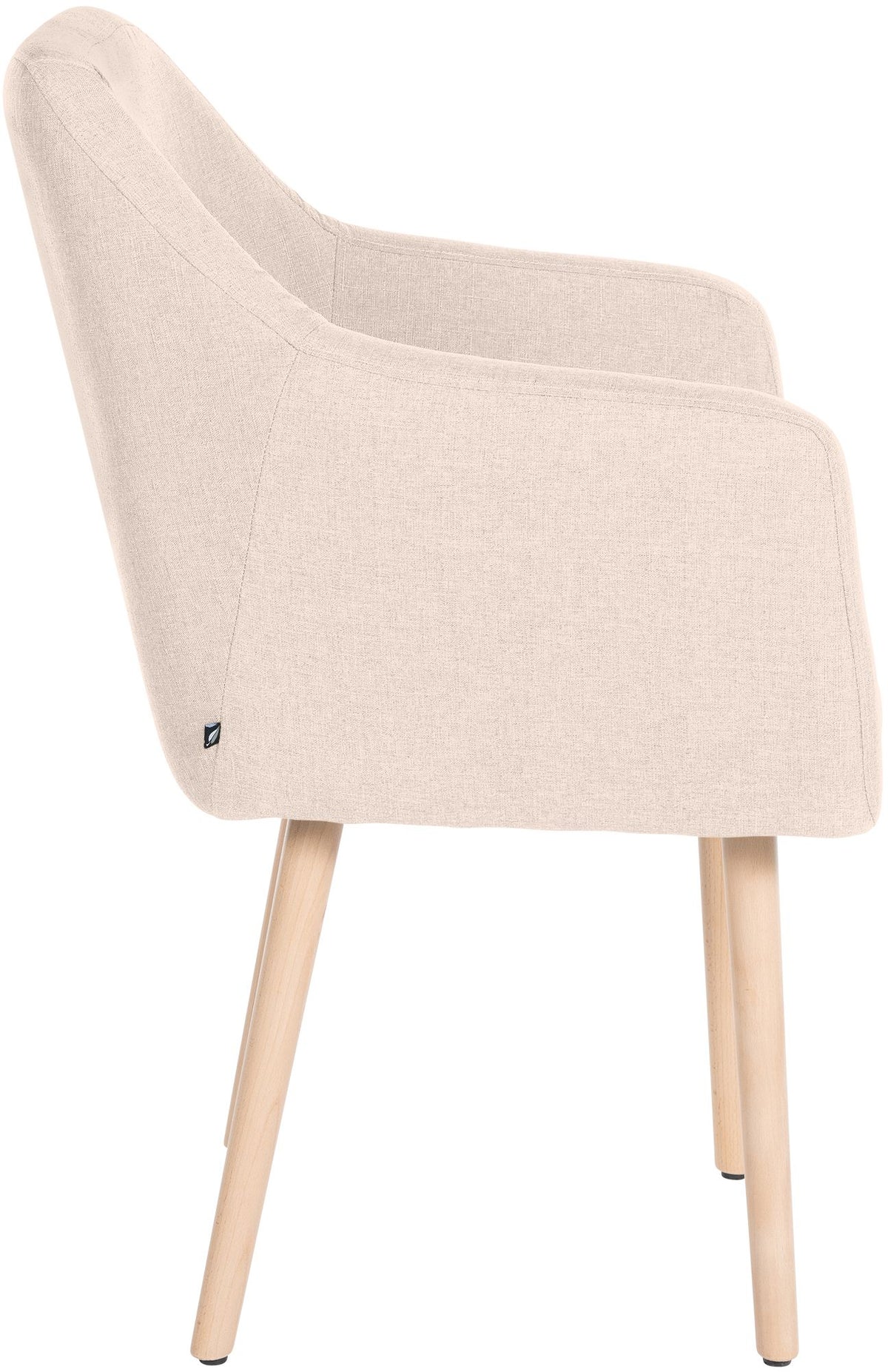 Bezoekersstoel Utrecht Stof beige,natura beige