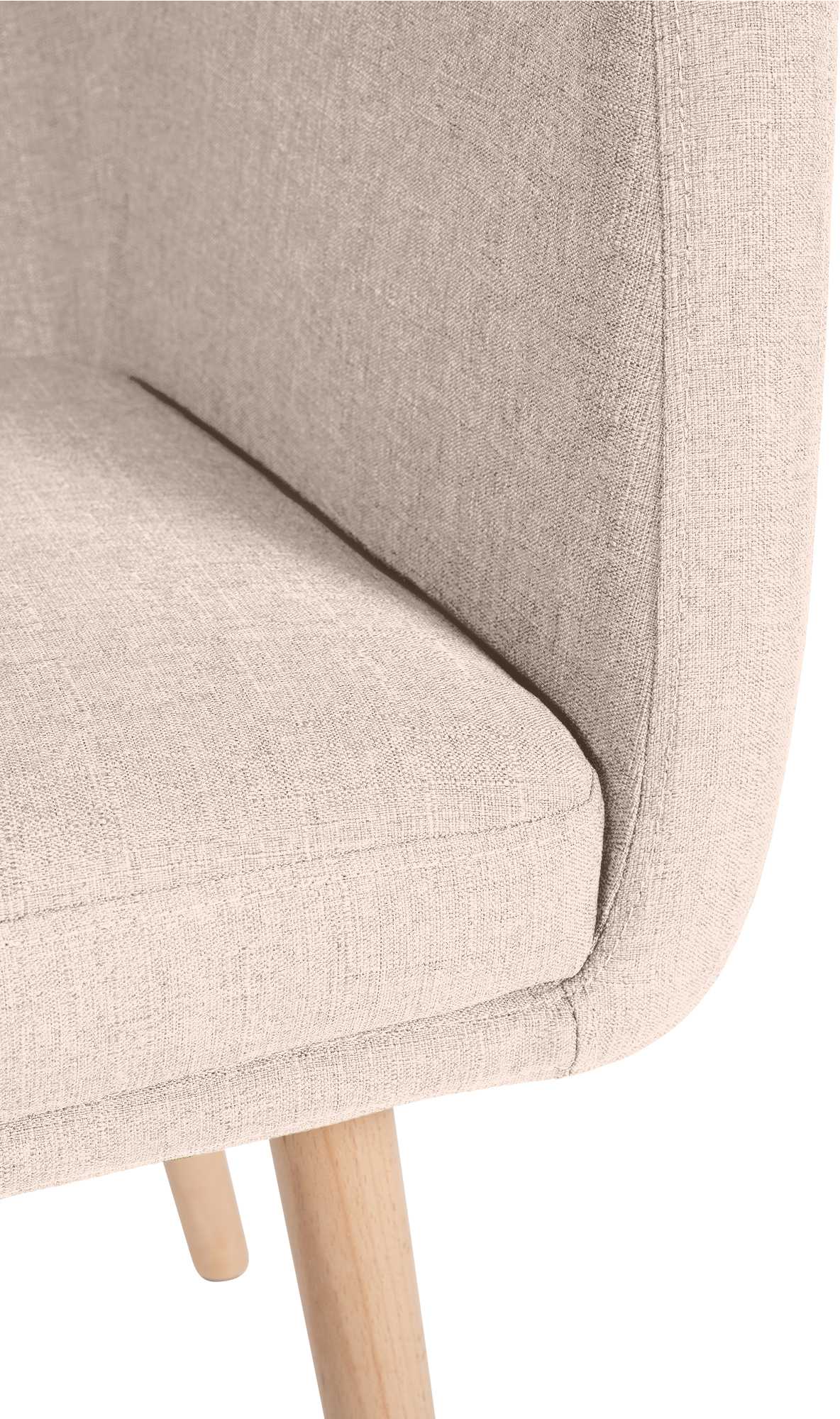 Bezoekersstoel Utrecht Stof beige,natura beige