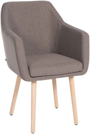 Bezoekersstoel Utrecht Stof taupe,natura taupe