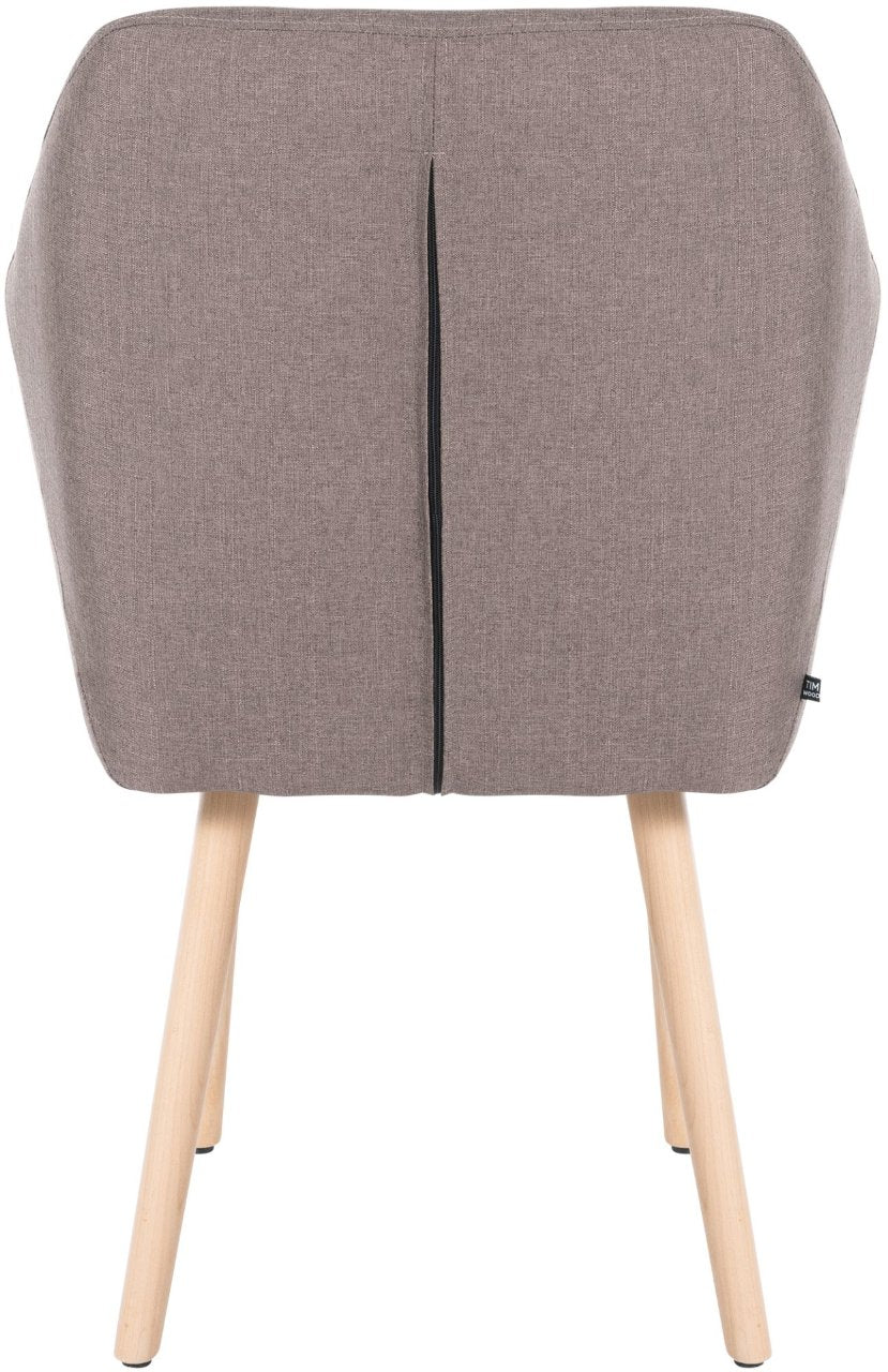 Bezoekersstoel Utrecht Stof taupe,natura taupe