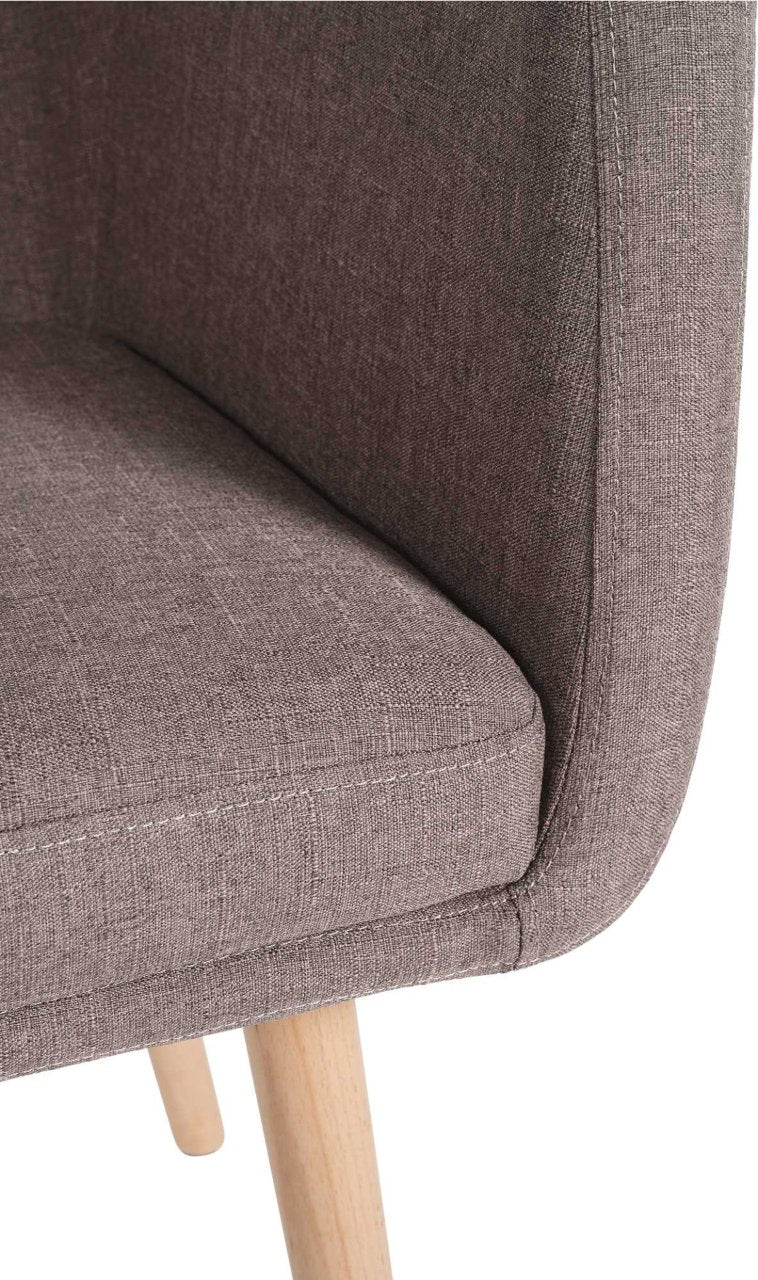 Bezoekersstoel Utrecht Stof taupe,natura taupe