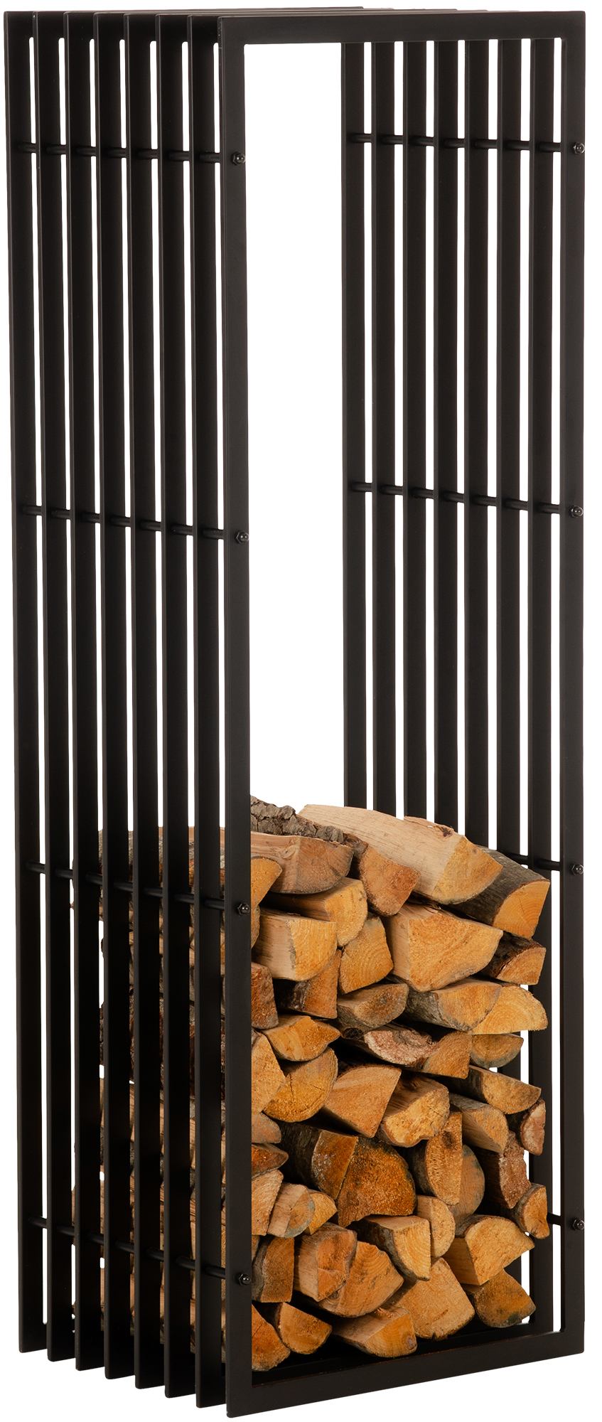 Brandhoutrek Irving wandrek 40x50x150 cm schwarz-matt