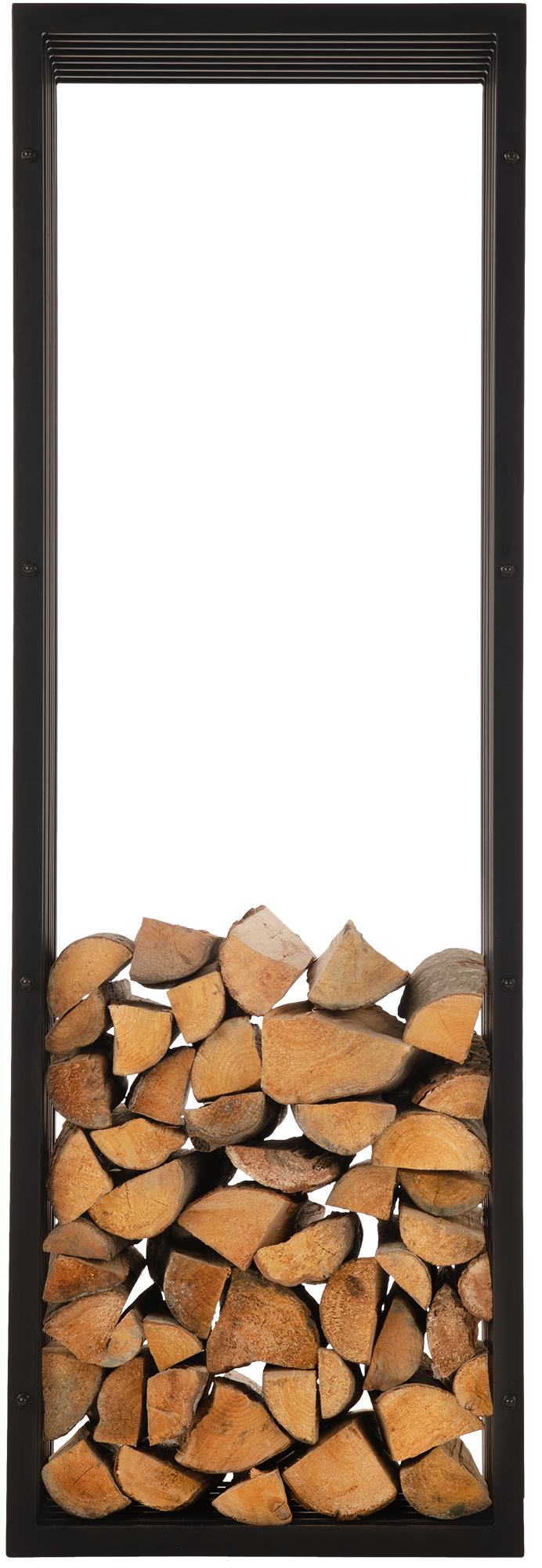 Brandhoutrek Irving wandrek 40x50x150 cm schwarz-matt