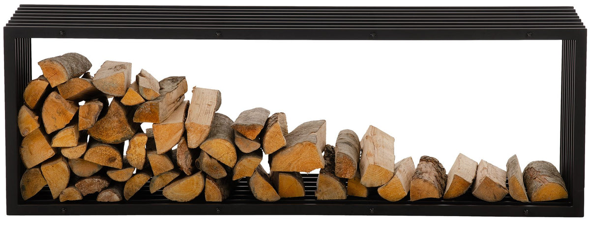 Brandhoutrek Irving wandrek 40x50x150 cm schwarz-matt
