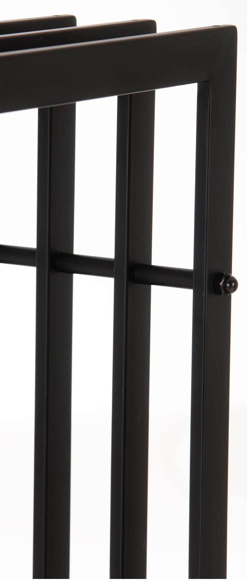 Brandhoutrek Irving wandrek 40x50x150 cm schwarz-matt