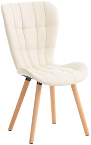 Eetkamerstoel Elda Kunstleer creme creme