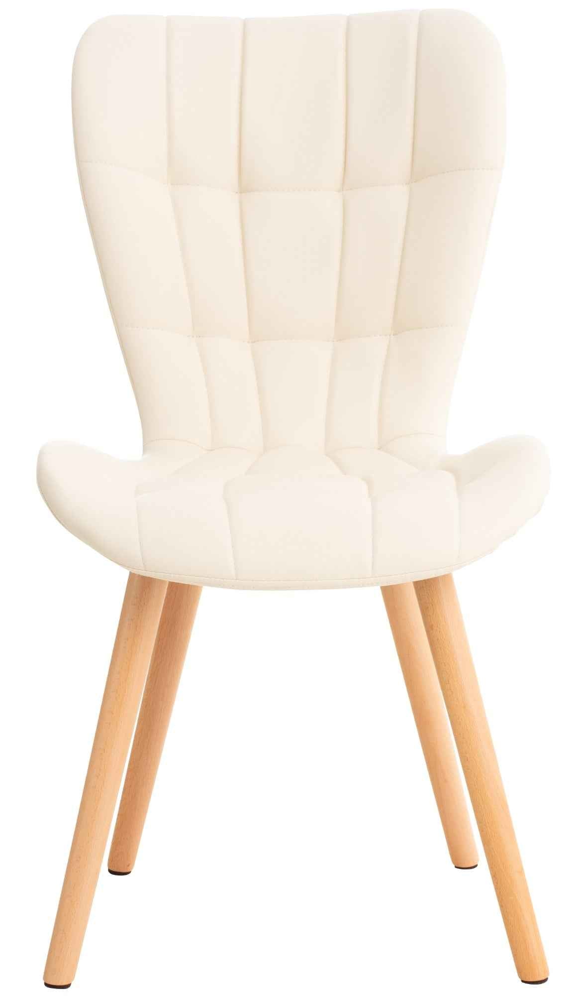 Eetkamerstoel Elda Kunstleer creme creme