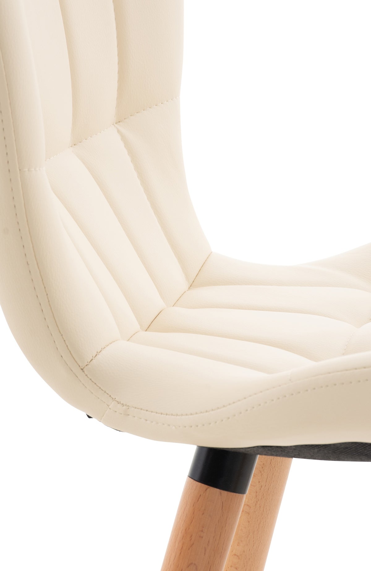 Eetkamerstoel Elda Kunstleer creme creme