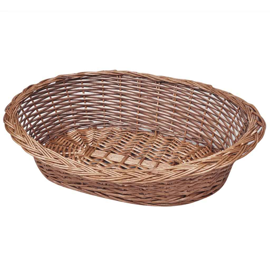 vidaXL Hondenmand/huisdierenbed 90 cm natuurlijk wilgen