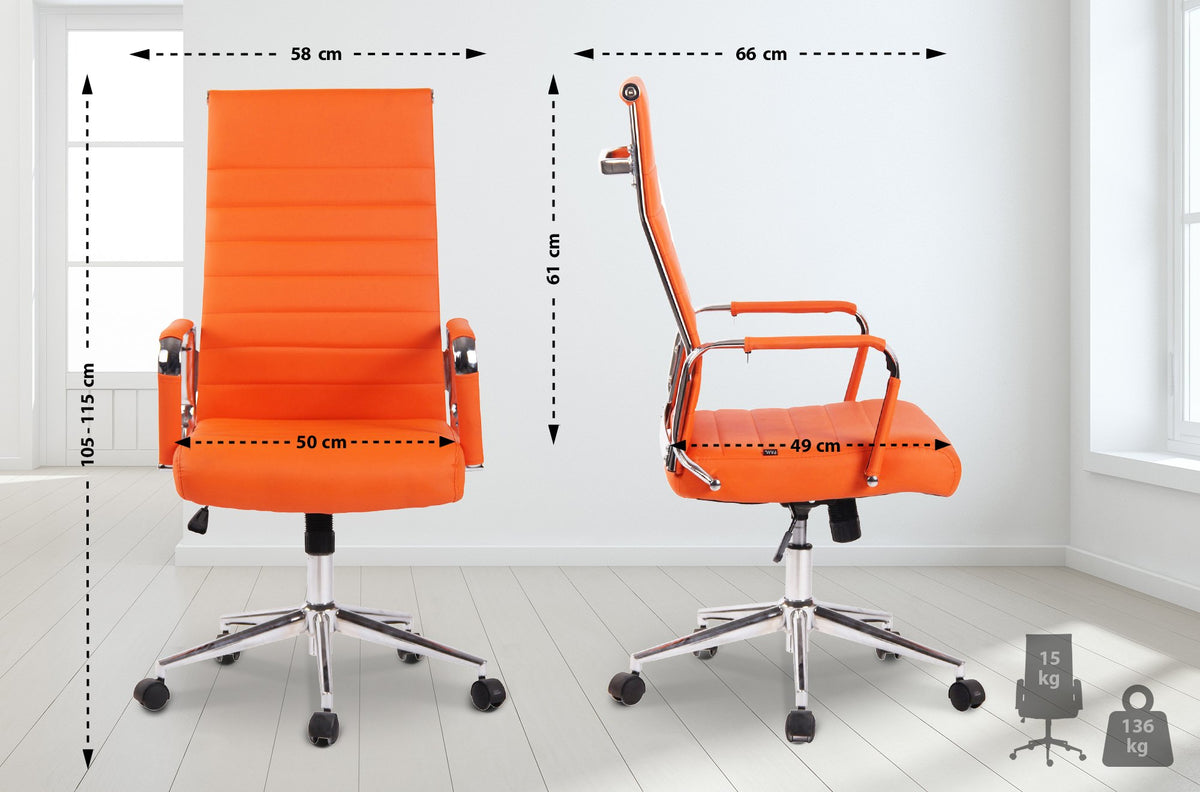 Bürostuhl Kolumbus orange