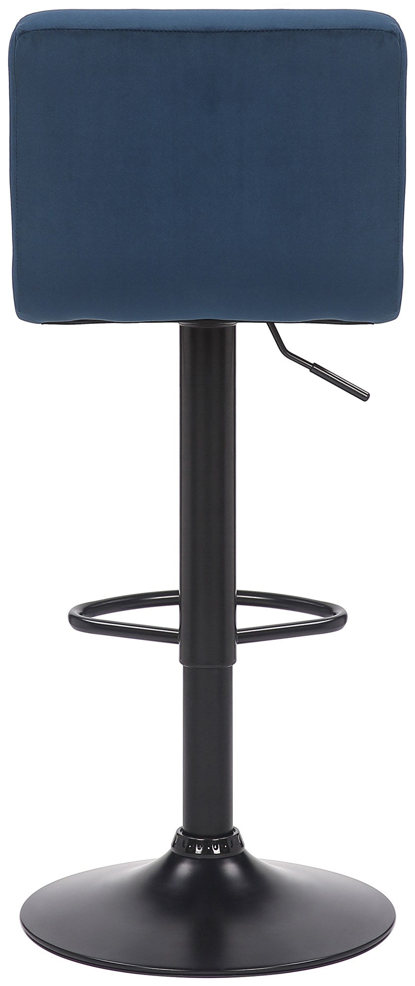 Set van 4 barkrukken Feni fluweel blauw blau