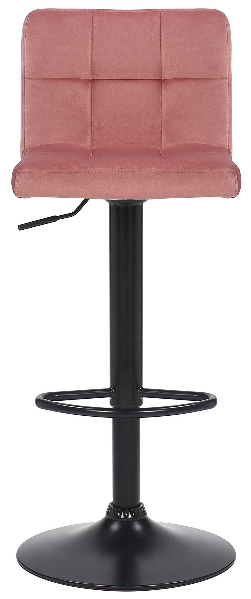 Set van 4 barkrukken Feni fluweel roze pink