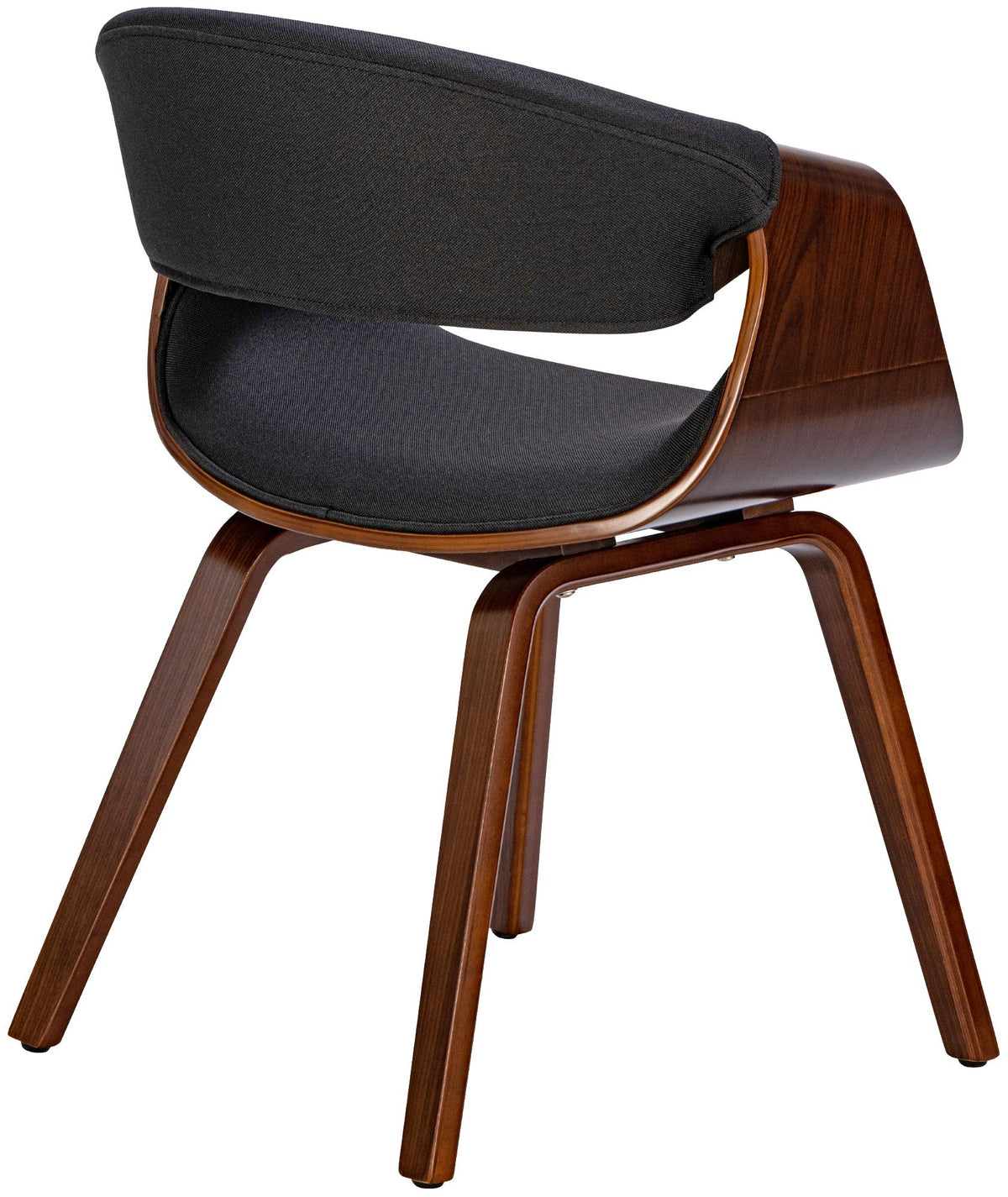 Set van 2 eetkamerstoelen Foley walnoot/zwart,Stof walnuss/schwarz