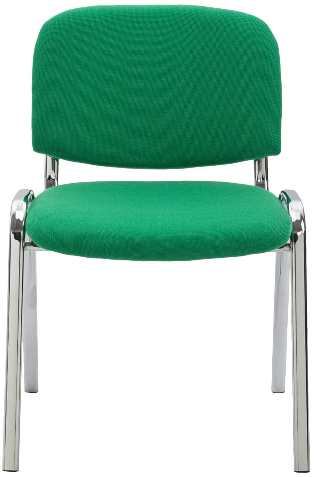 Eetkamerstoel Ken Chroomoptiek - Stof groen grün
