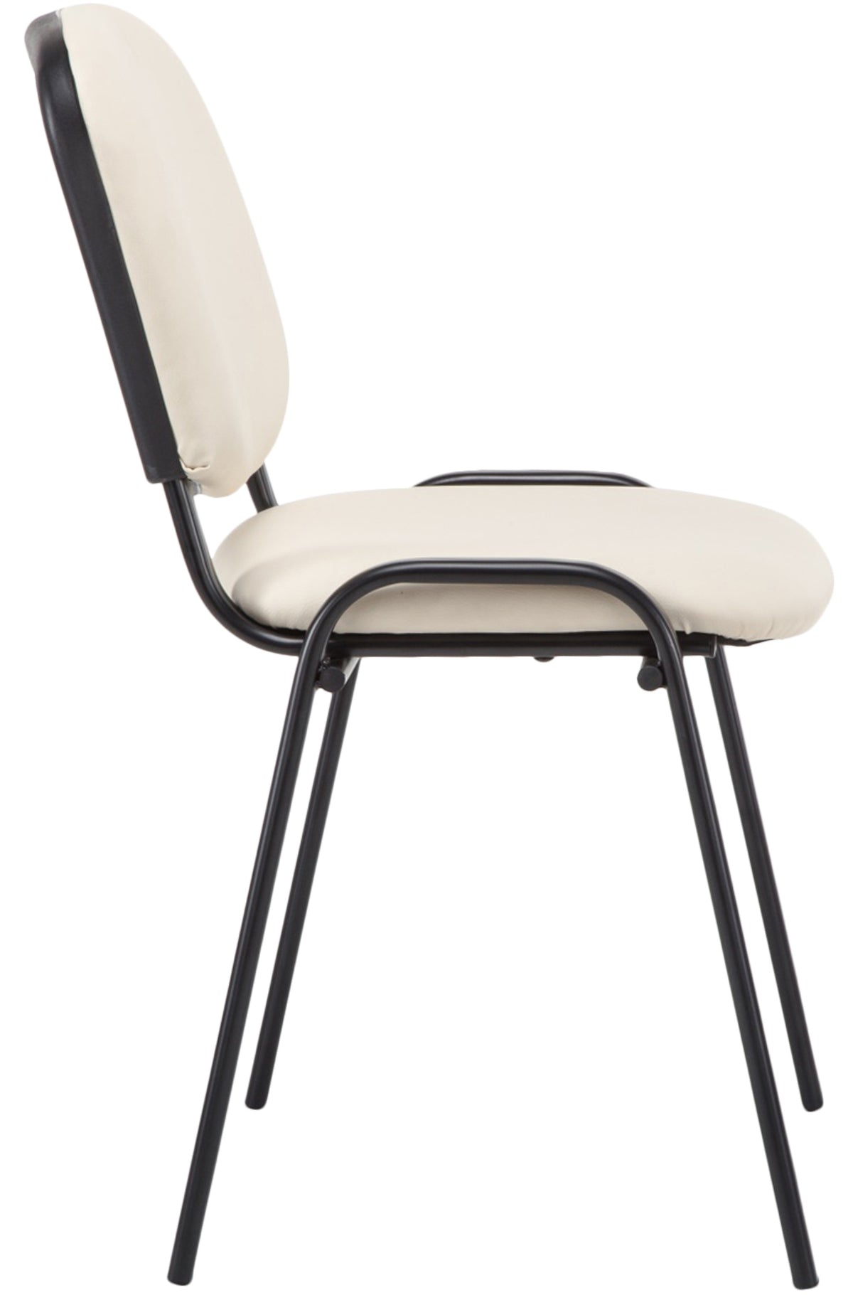 Bezoekersstoel Ken creme creme
