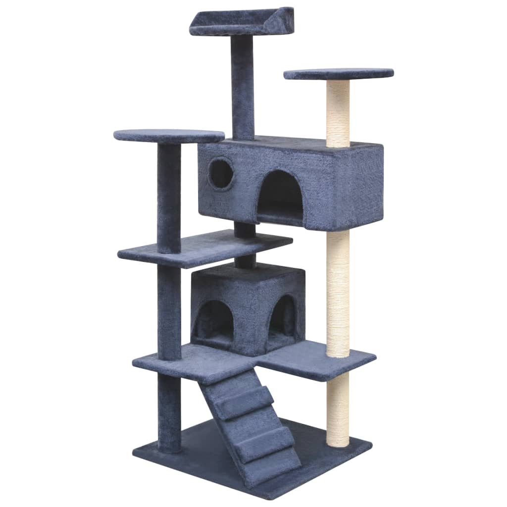 vidaXL Kattenkrabpaal met sisal krabpalen 125 cm grijs