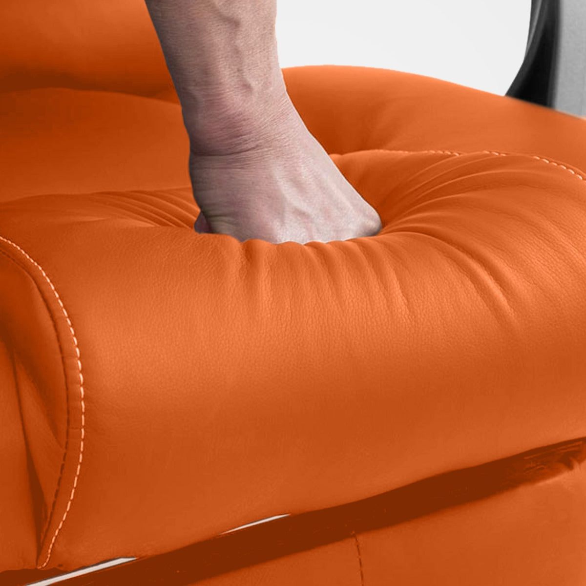 Pacific bureaustoel met massagefunctie V2 kunstleer oranje orange