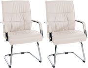 Set van 2 Eetkamerstoelen Sievert creme creme