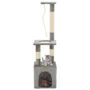 vidaXL Kattenkrabpaal met sisal krabpalen 109 cm grijs