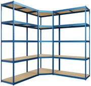 Magazijnstelling metaal 3-delig blauw blau