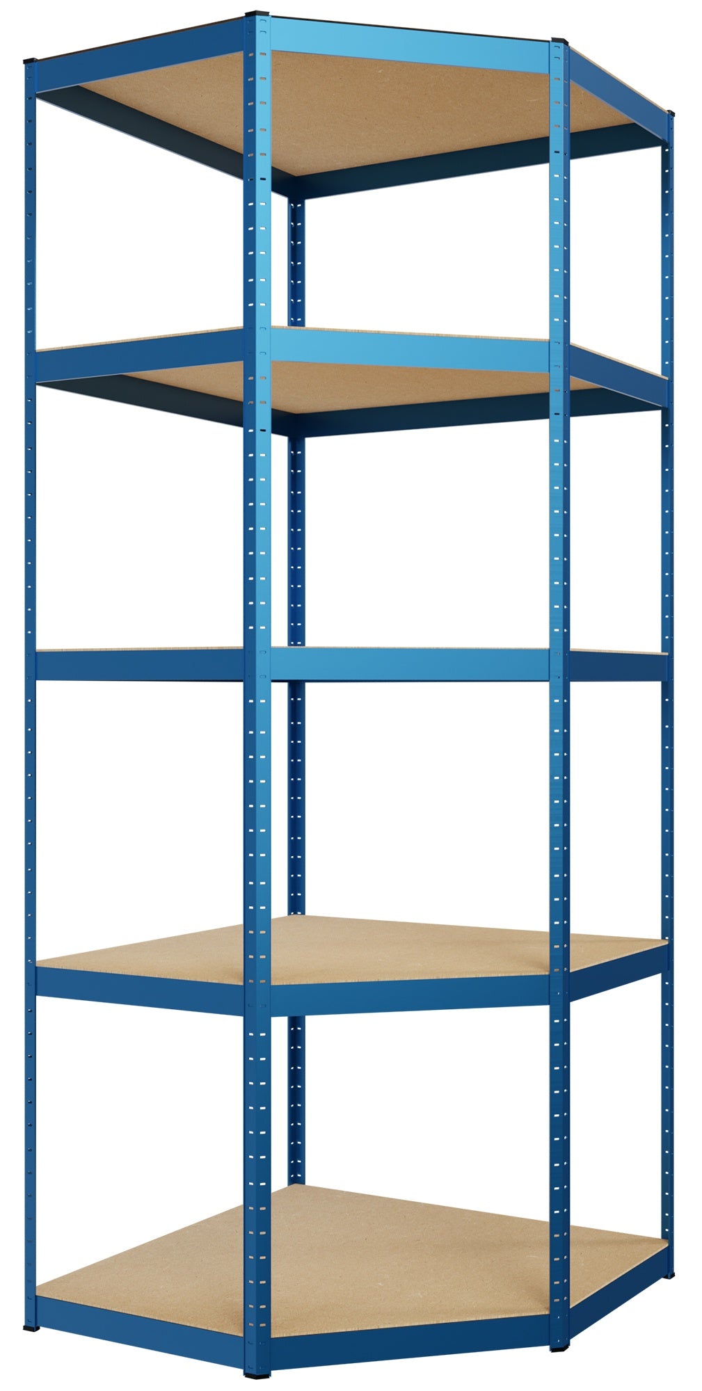 Magazijnstelling metaal 3-delig blauw blau