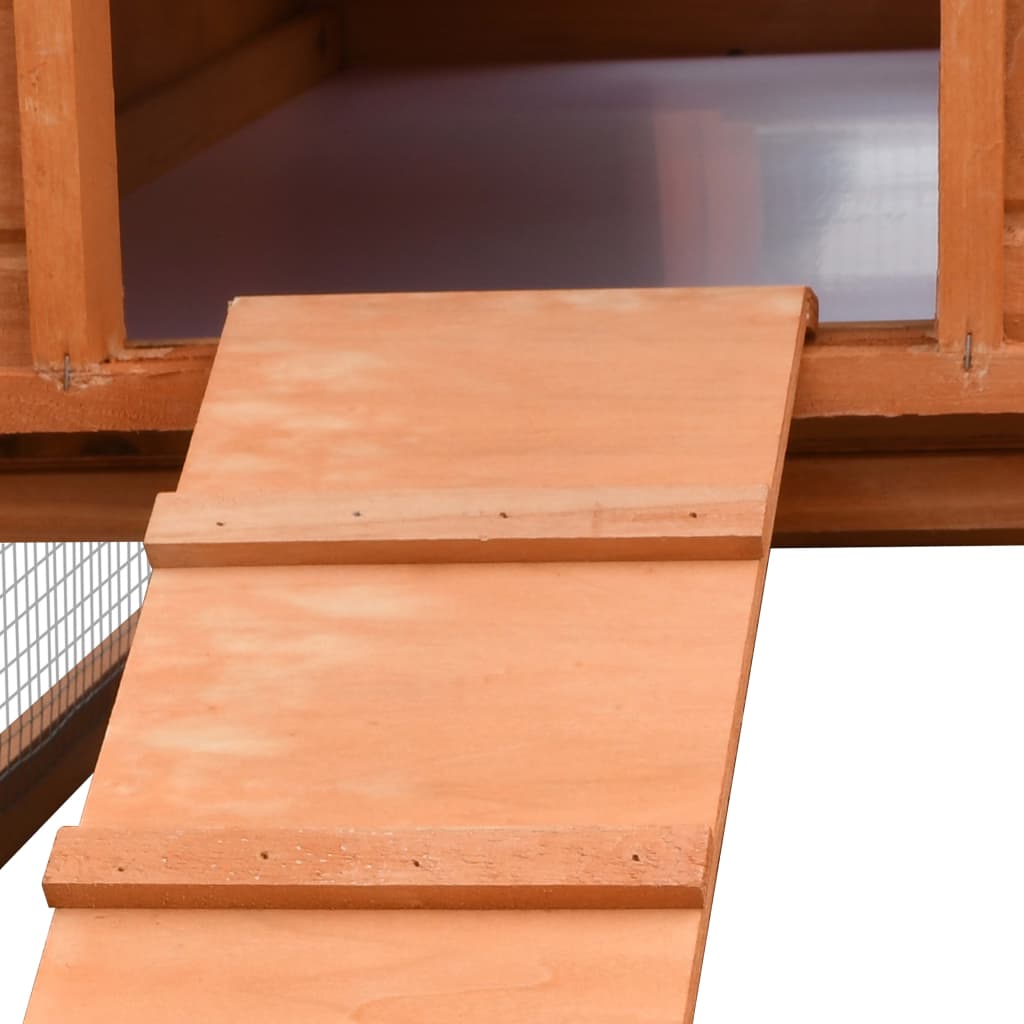 vidaXL Konijnenhok 310x70x87 cm massief grenen- en vurenhout grijs - Aashly