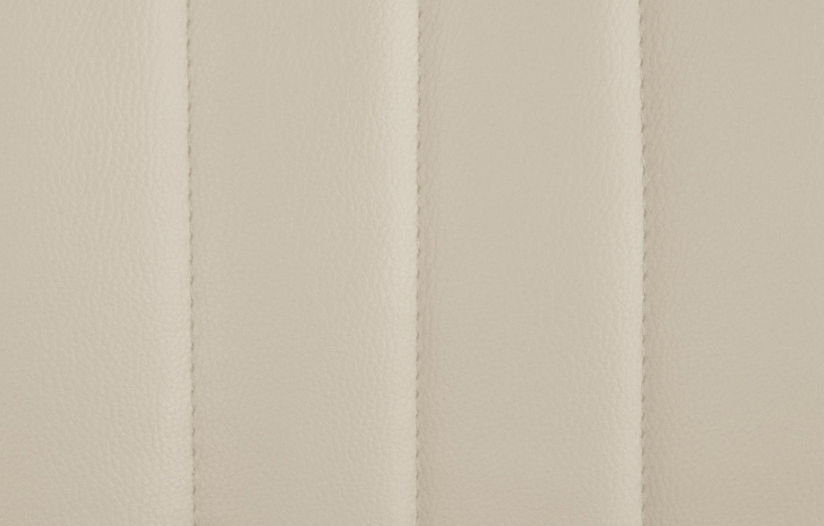 Set van 2 barkrukken Toni kunstleer creme,Metaal mat zwart creme
