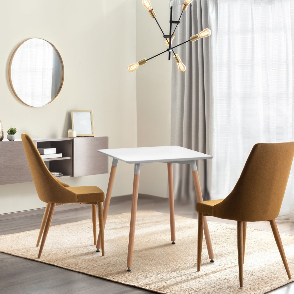 Keukentafel Viborg wit,60 cm weiß