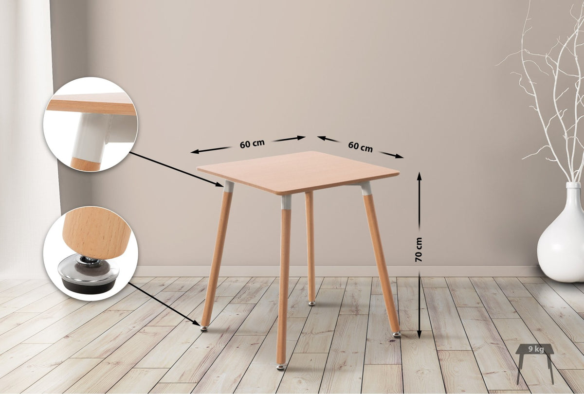 Keukentafel Viborg natura,60 cm natura